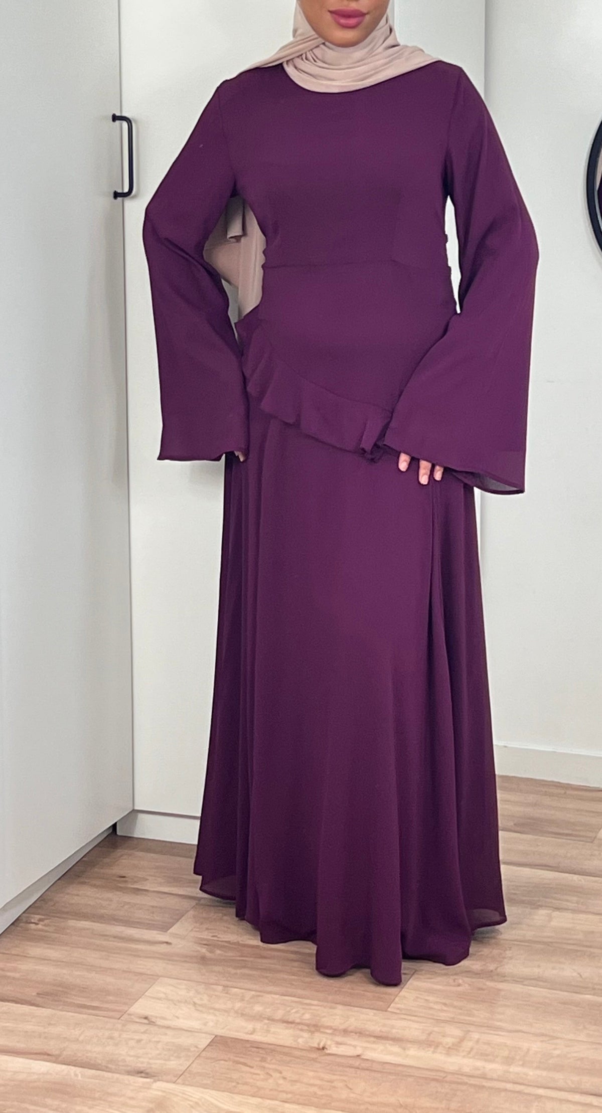 Robe longue maxi en mousseline