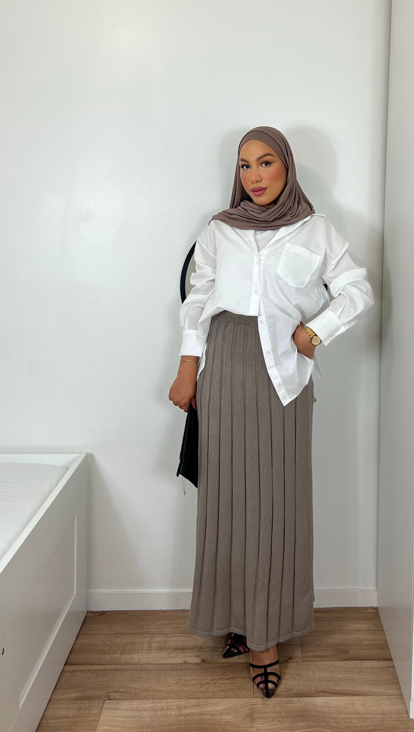 Long mesh skirt