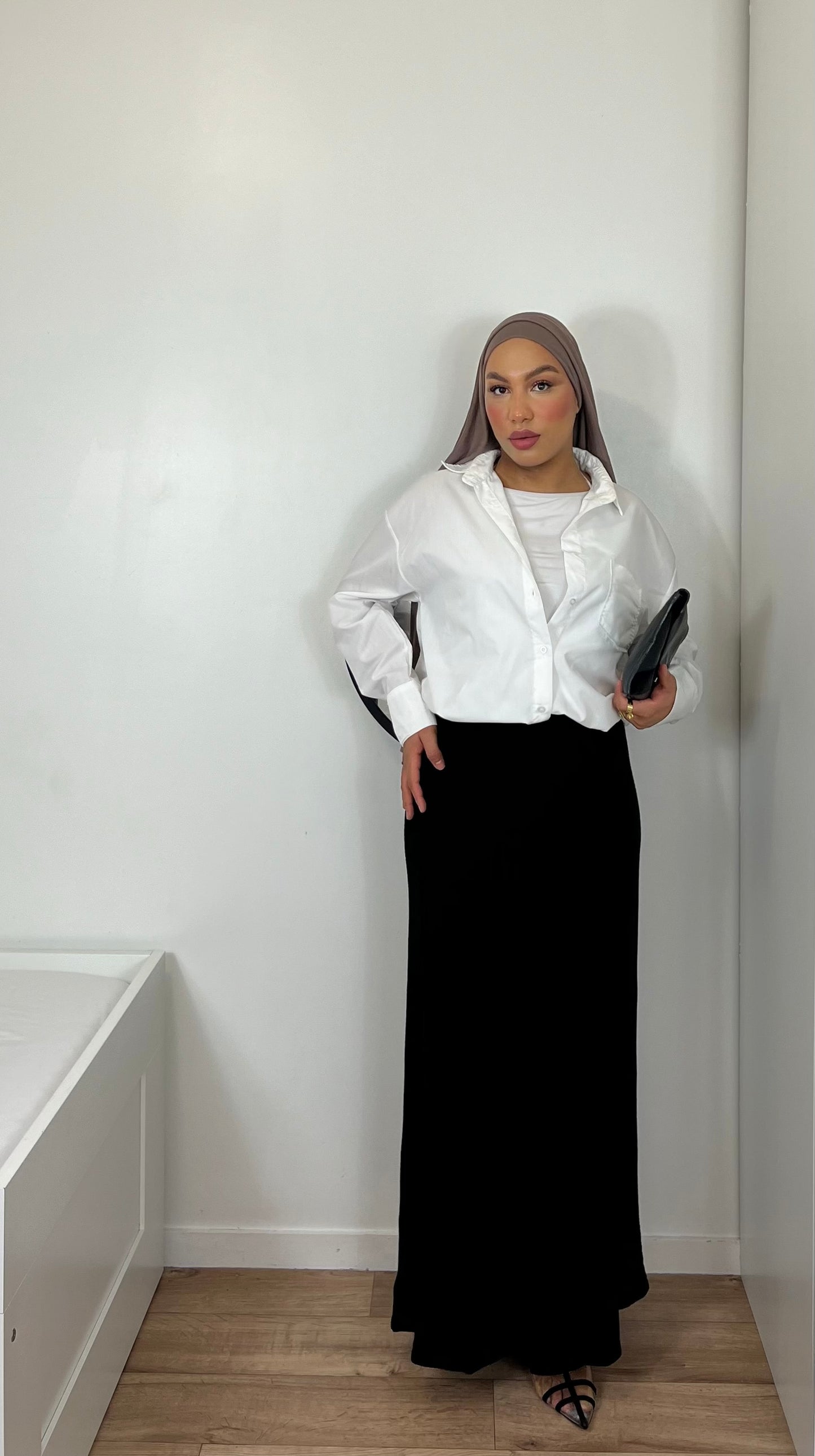 Long mesh skirt