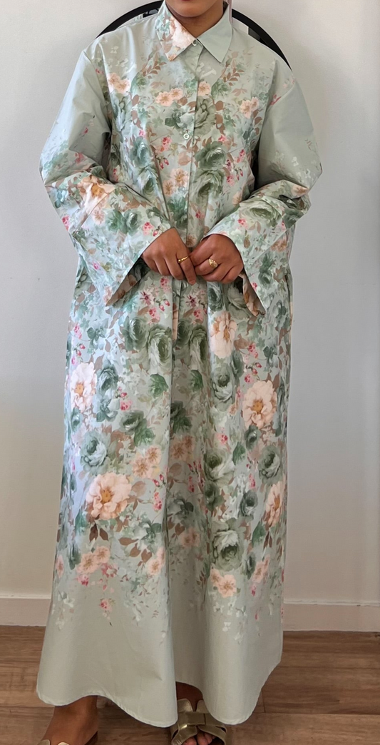 Robe Chemise Oversize – 100 % Coton