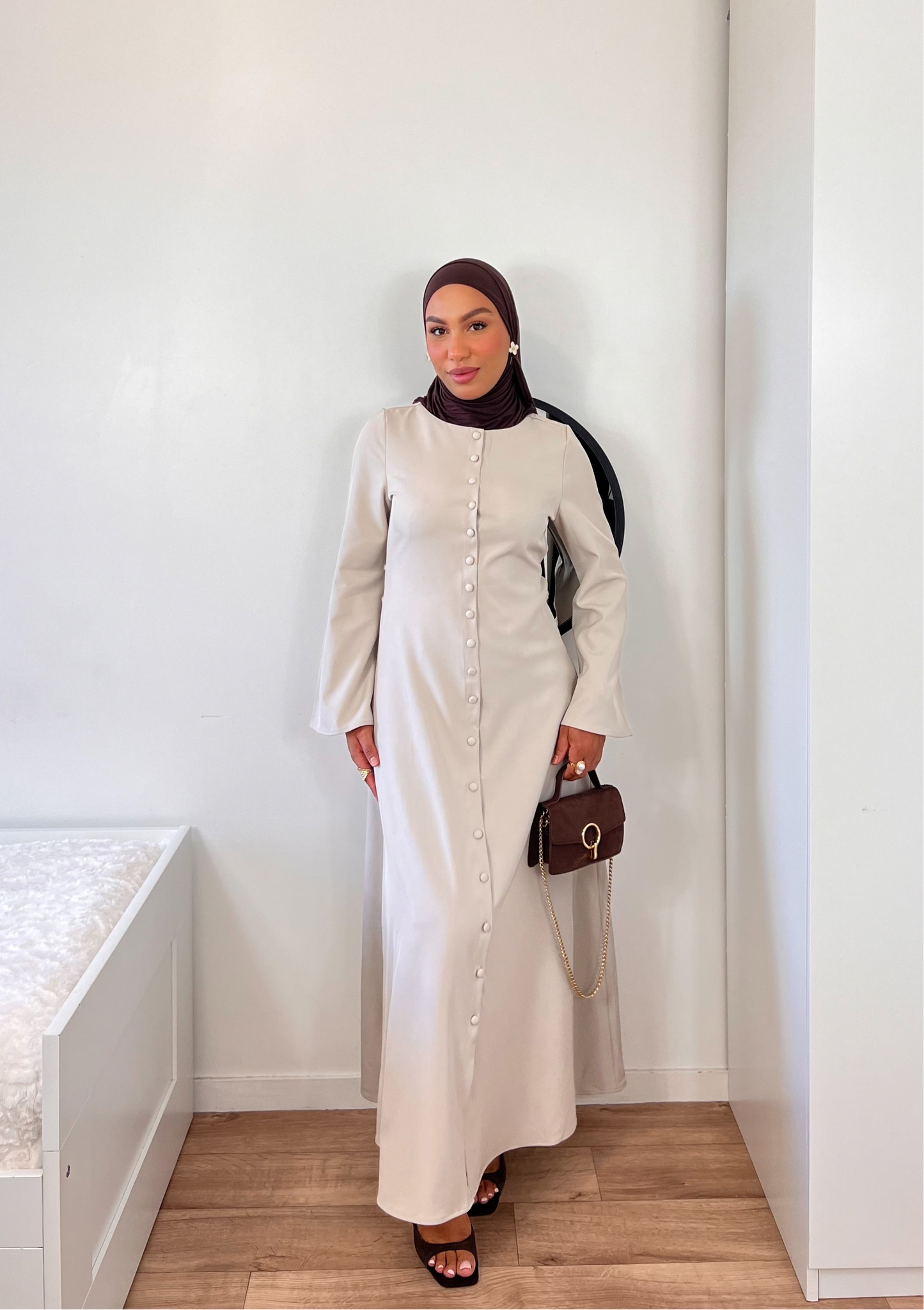 Robe longue boutonnée