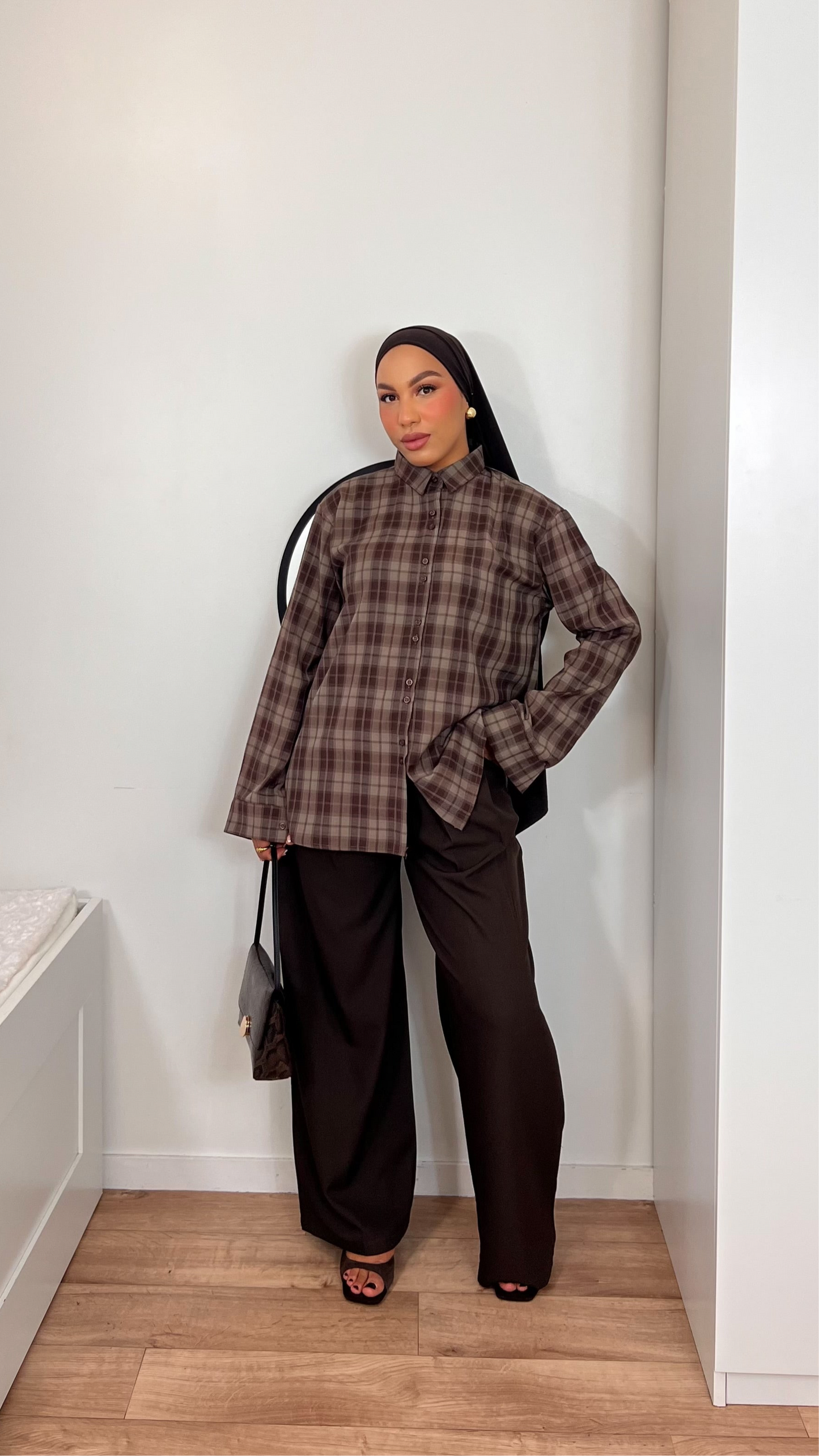 Chemise à carreaux – Douceur & fluidité premium