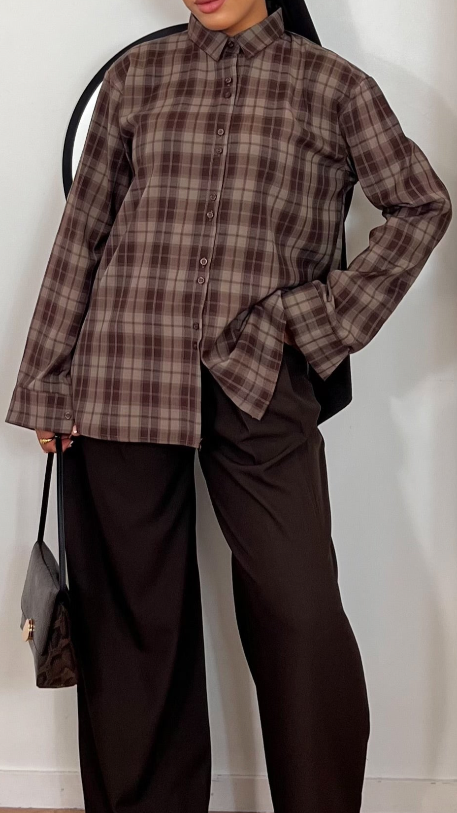 Chemise à carreaux – Douceur & fluidité premium