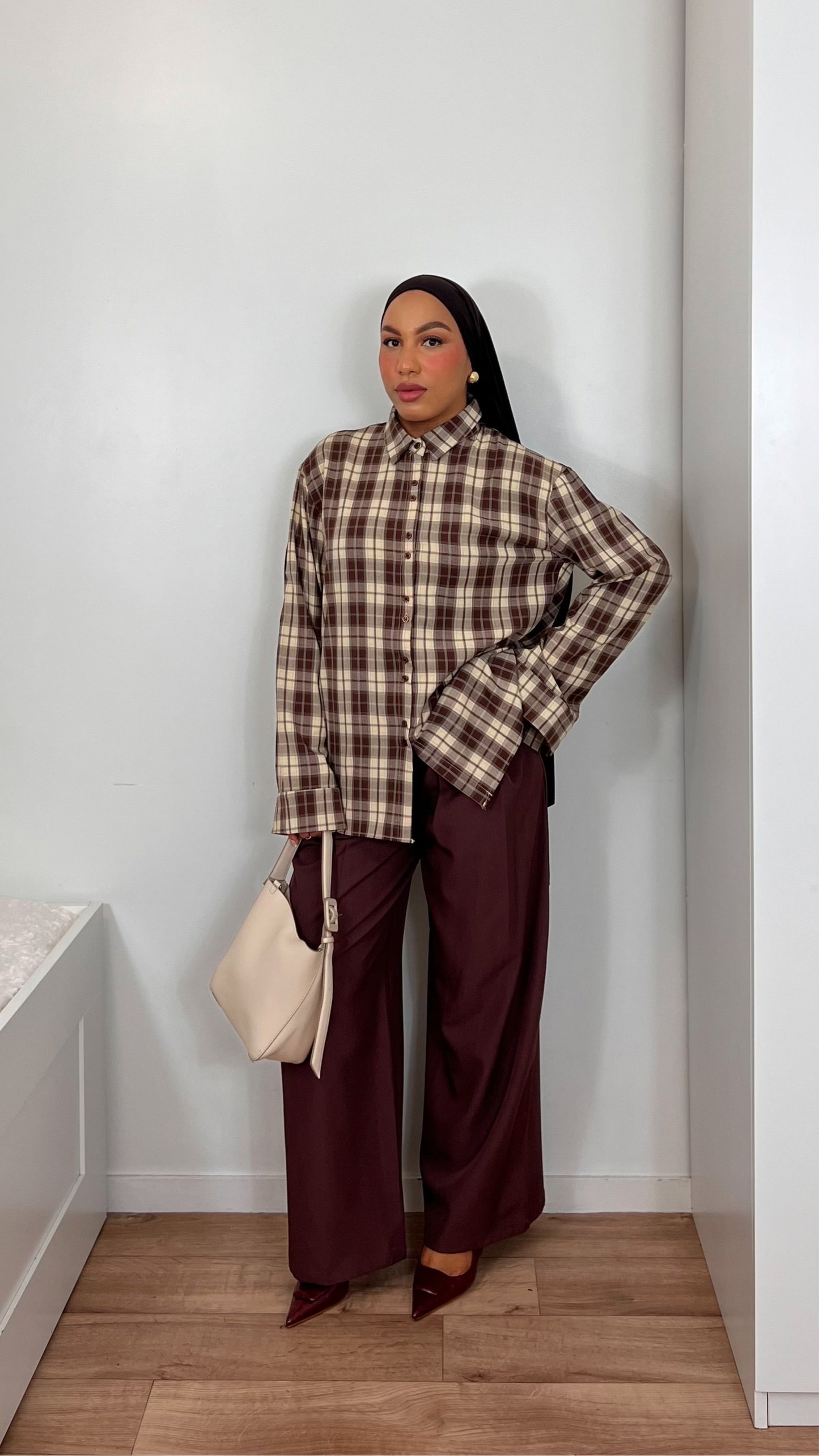 Chemise à carreaux – Douceur & fluidité premium