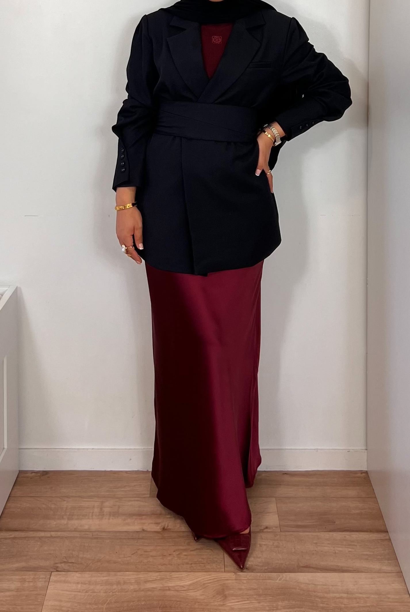 Blazer ceinturé – Coupe chic et structurée | PREMIUM |