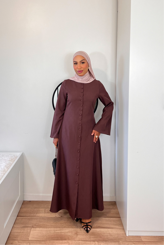 Robe longue boutonnée