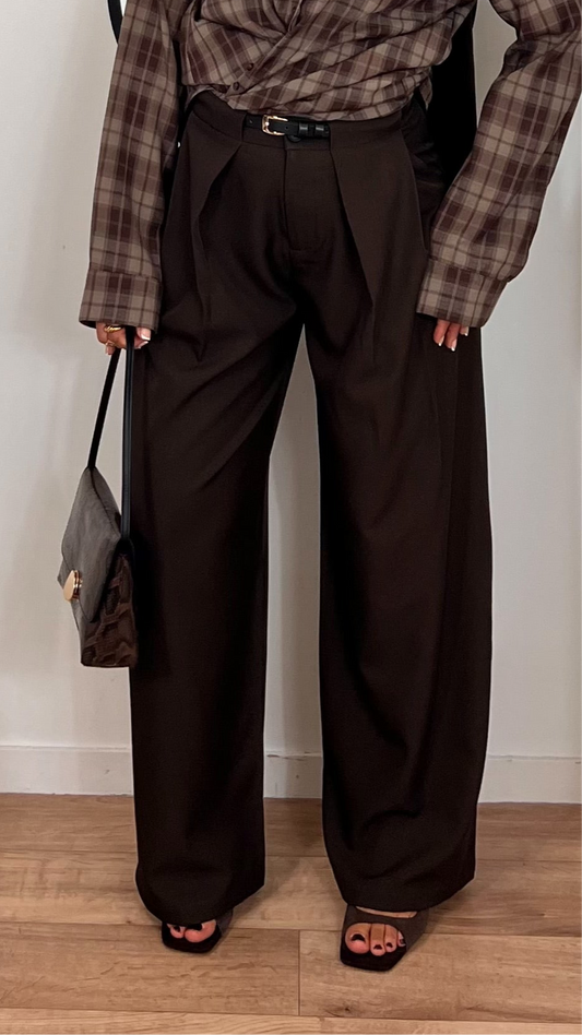 Pantalon à pince large – Confort & élégance fluide