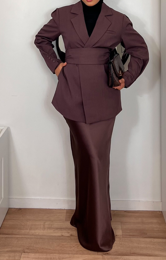 Blazer ceinturé – Coupe chic et structurée | PREMIUM |