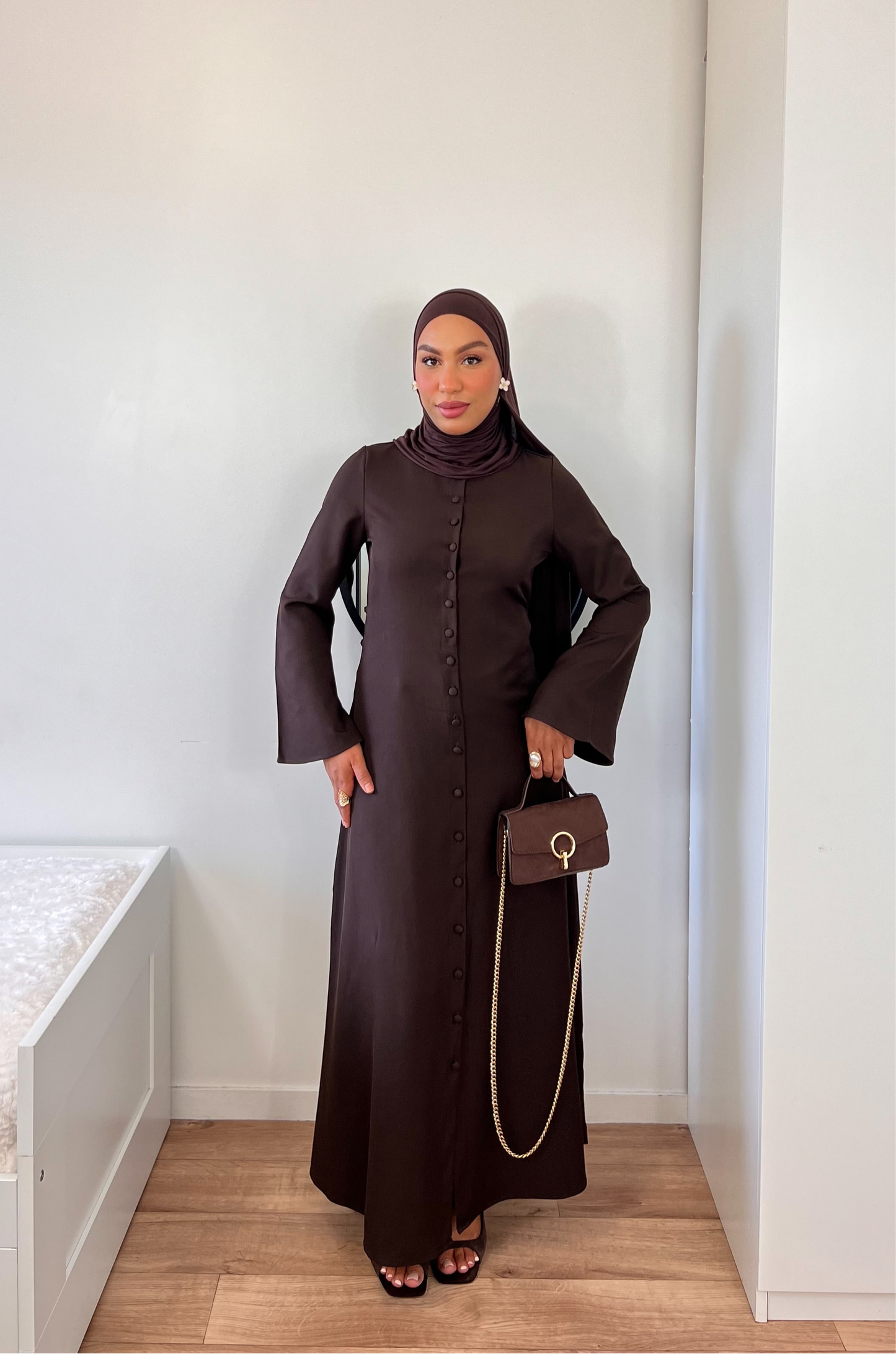 Robe longue boutonnée