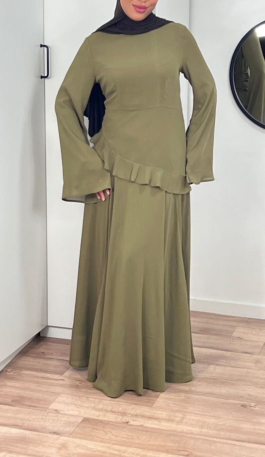Robe longue maxi en mousseline
