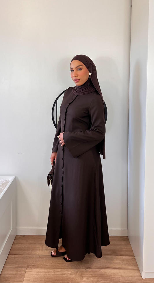 Robe longue boutonnée