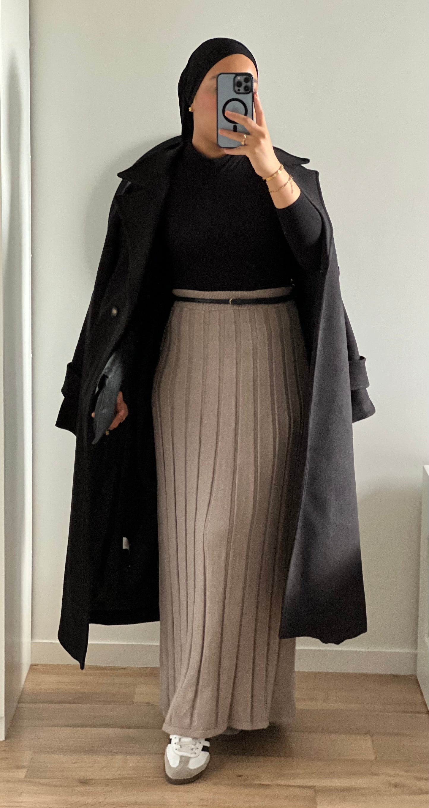 Long mesh skirt