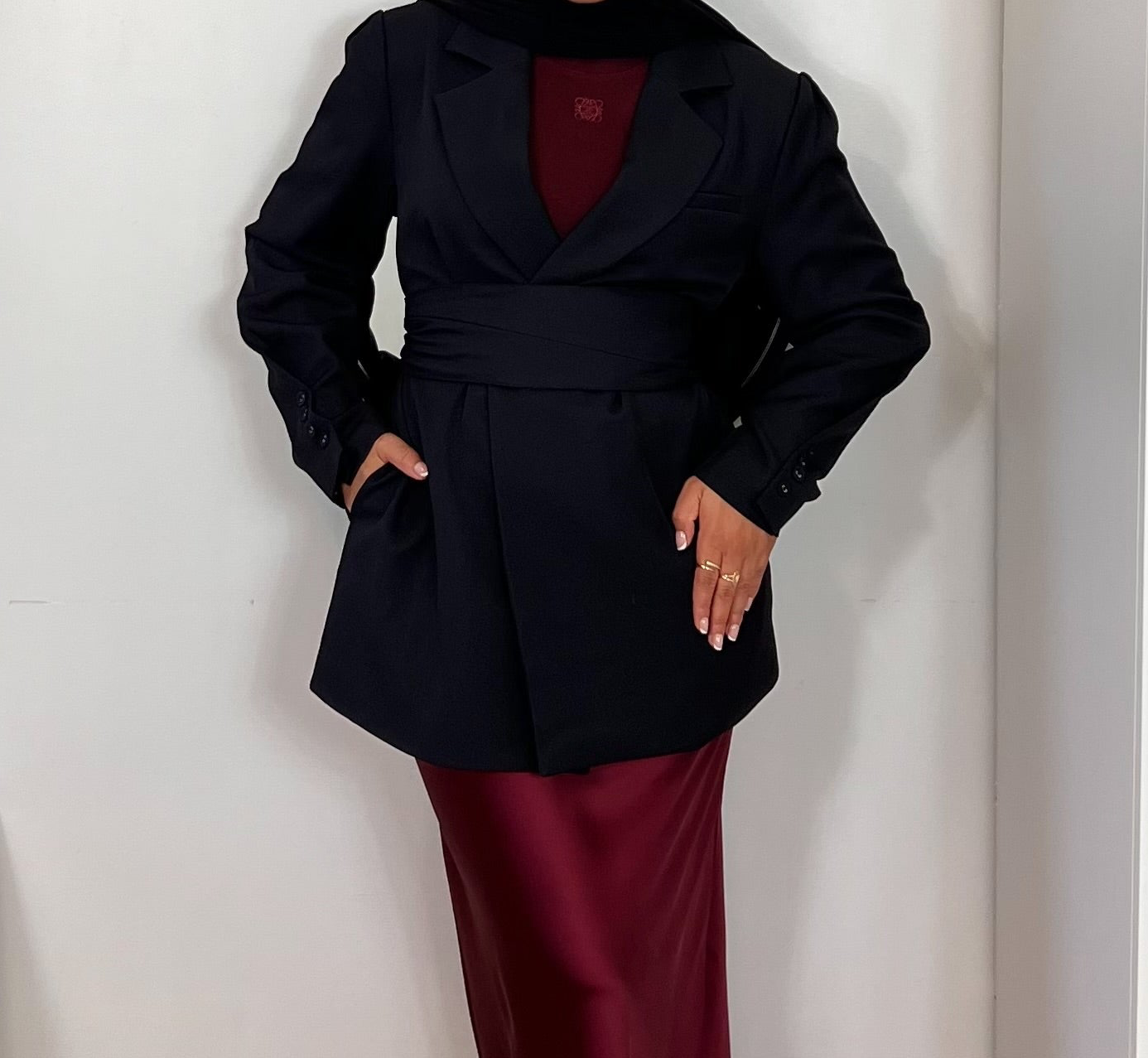 Blazer ceinturé – Coupe chic et structurée | PREMIUM |