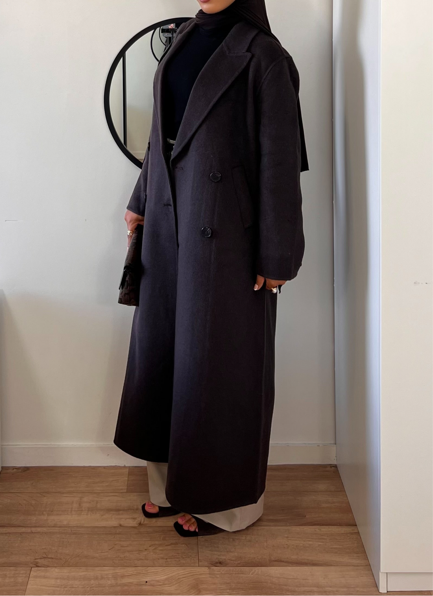 Handmade Extra Long Wool Coat |QUALITÉ PREMIUM | manteau Fait main en laine |