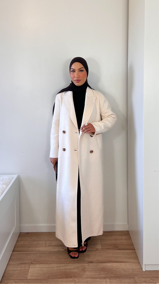 Handmade Extra Long Wool Coat |QUALITÉ PREMIUM | manteau Fait main en laine |