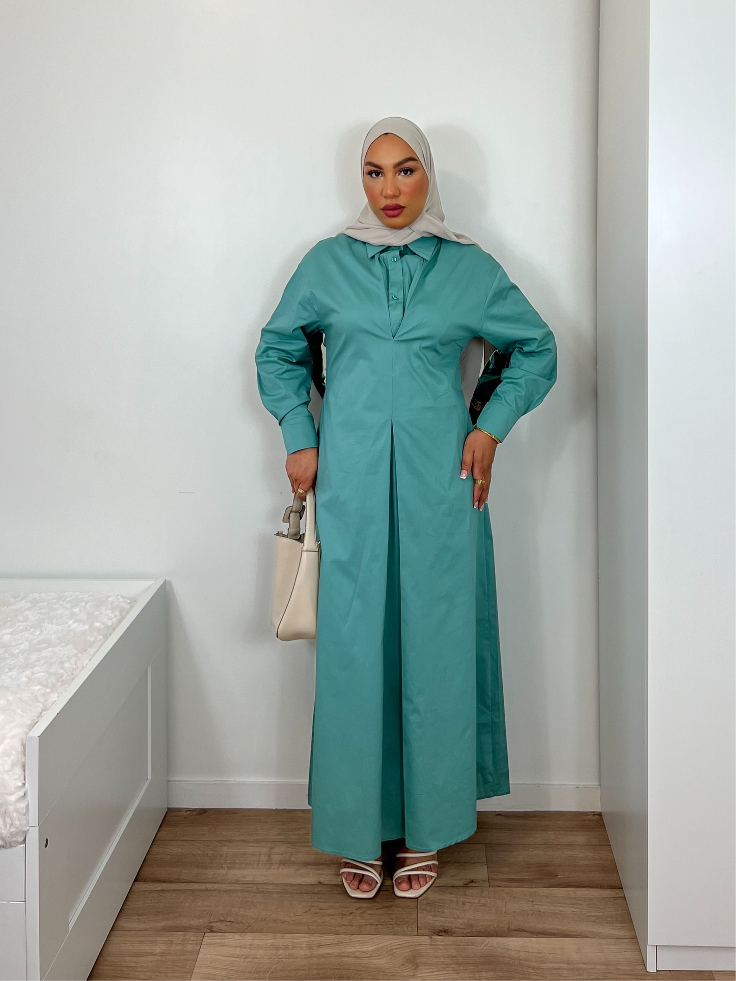 Robe Nœud de Coton [ POPELINE ]