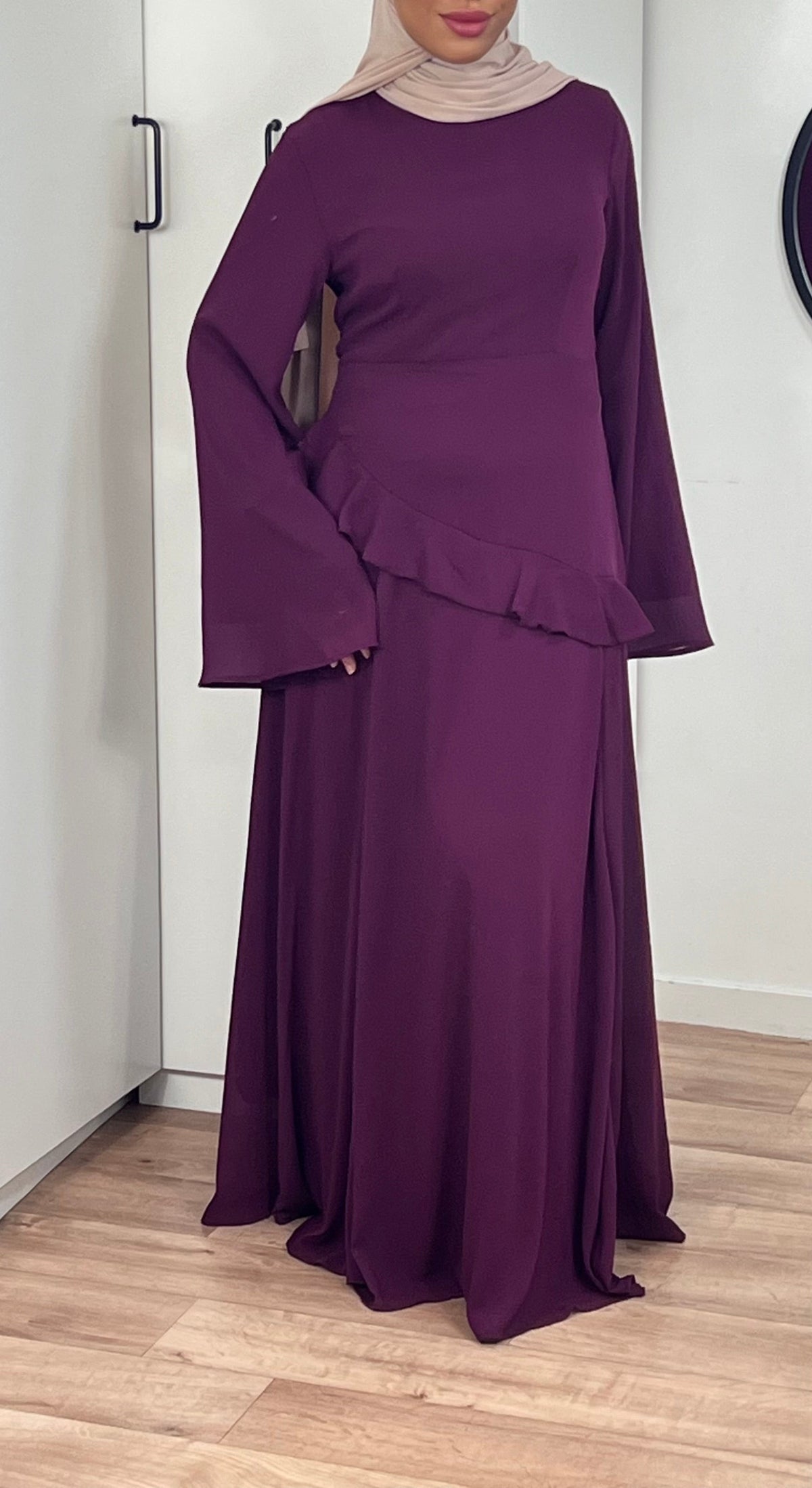Robe longue maxi en mousseline