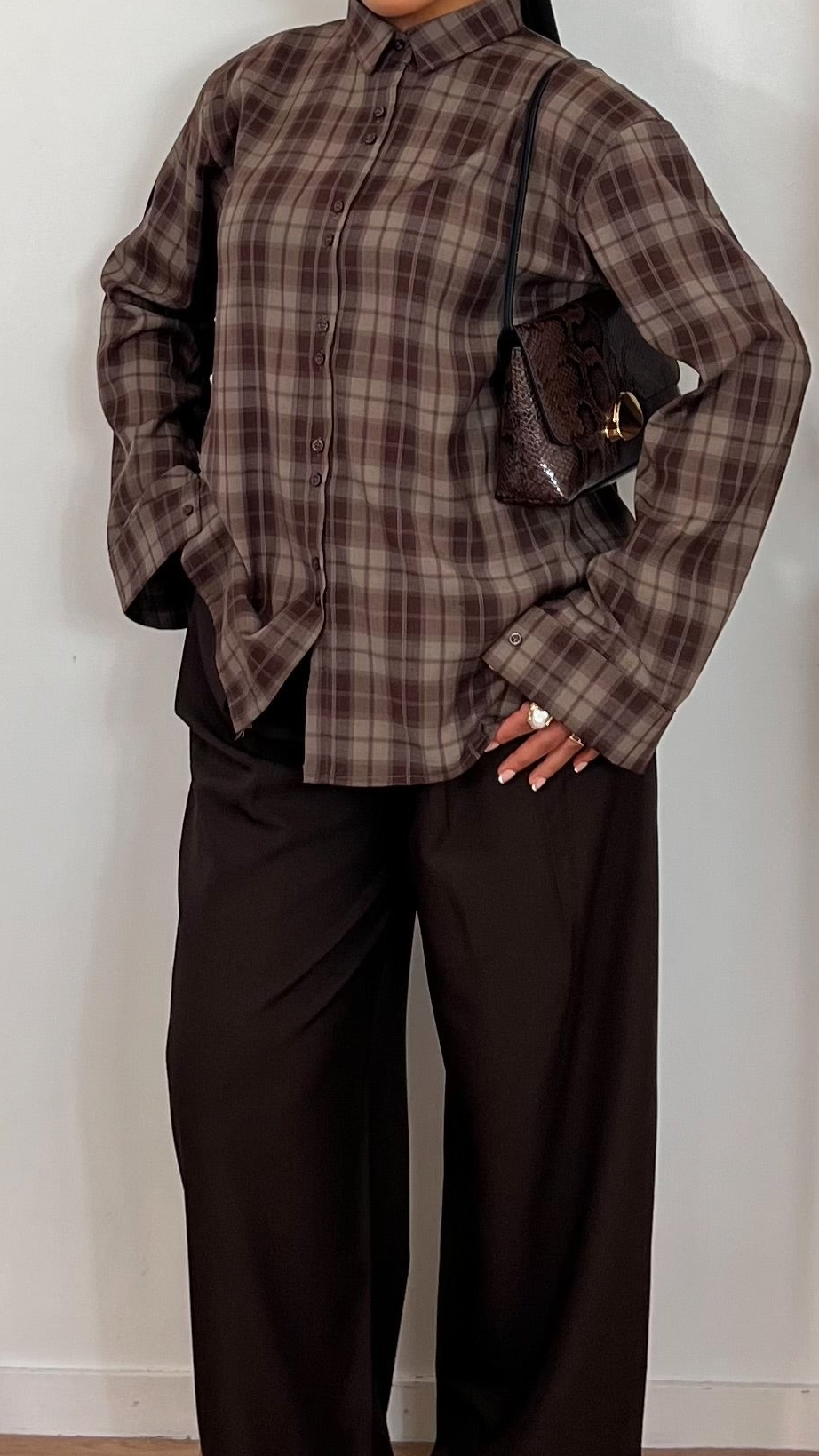 Chemise à carreaux – Douceur & fluidité premium