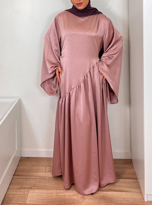 Robe longue satinée [ GAMME PREMIUM ]