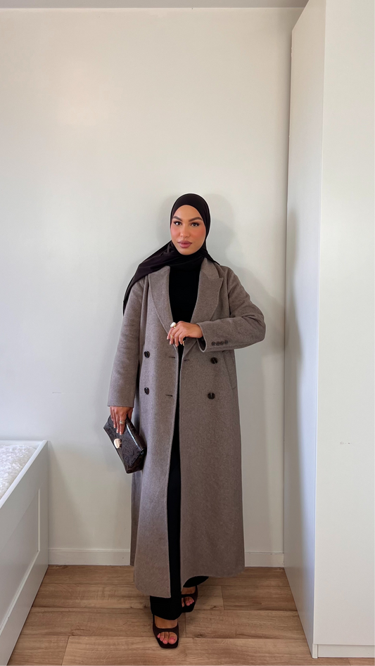 Handmade Extra Long Wool Coat |QUALITÉ PREMIUM | manteau Fait main en laine |