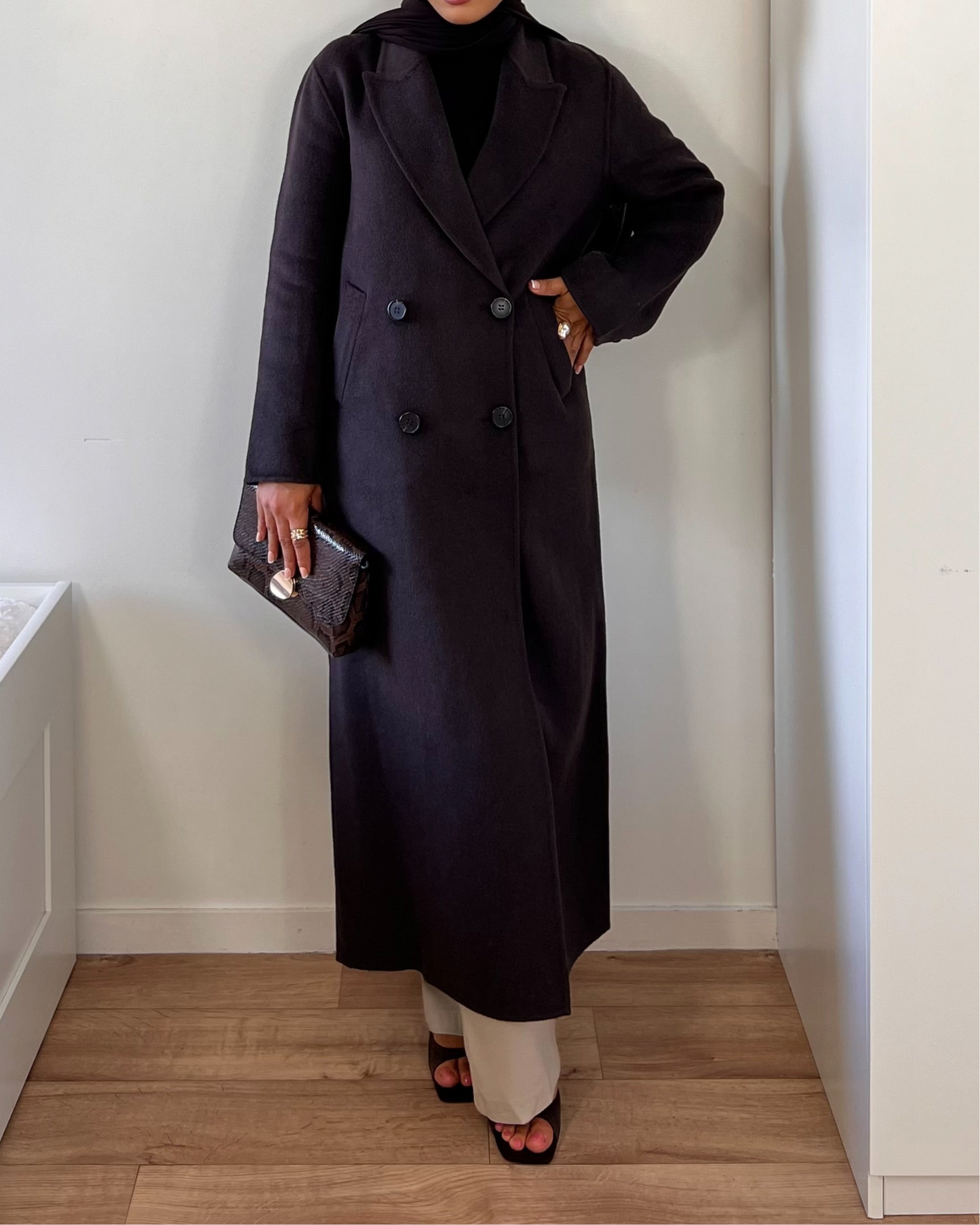 Handmade Extra Long Wool Coat |QUALITÉ PREMIUM | manteau Fait main en laine |