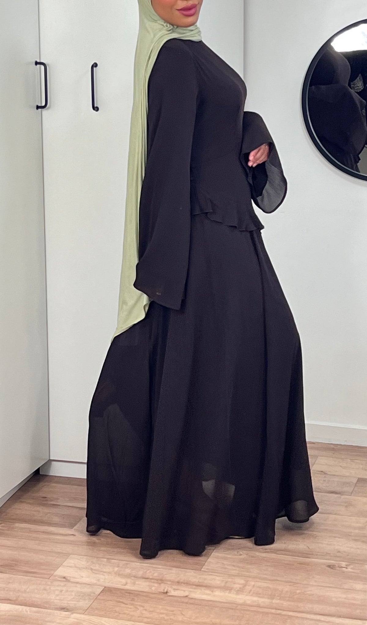 Robe longue maxi en mousseline
