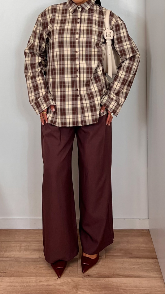 Chemise à carreaux – Douceur & fluidité premium