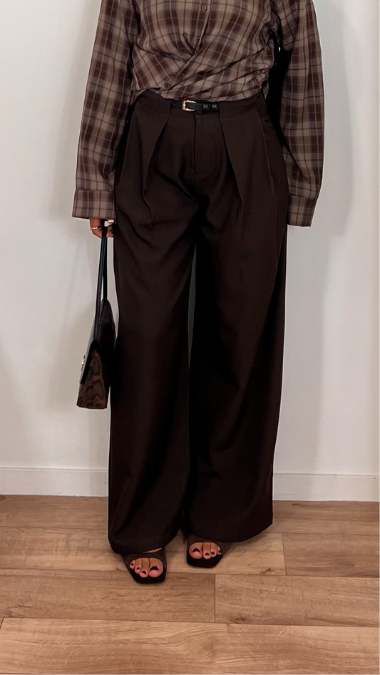 Pantalon à pince large – Confort & élégance fluide