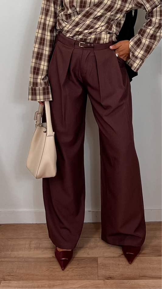 Pantalon à pince large – Confort & élégance fluide
