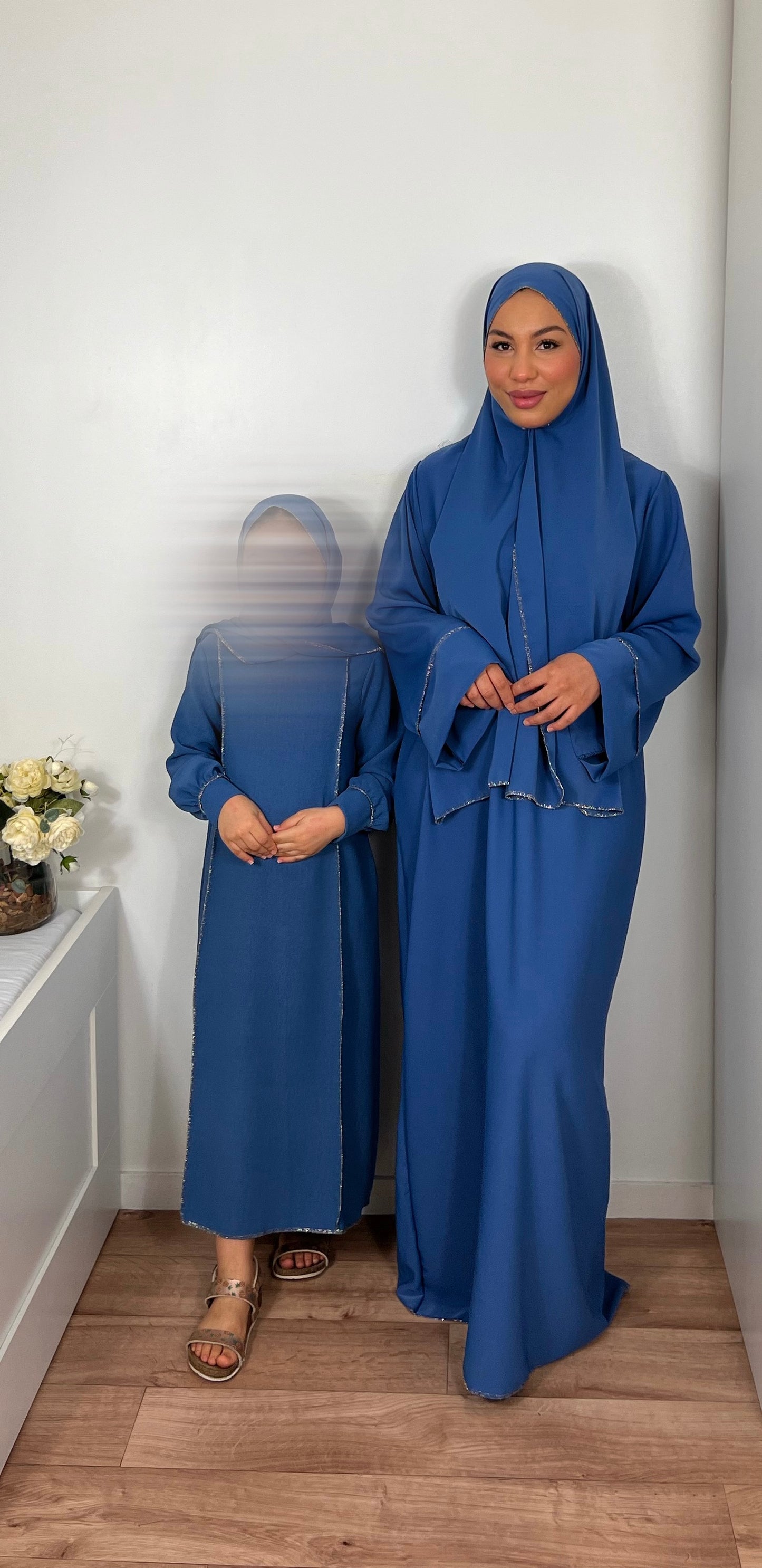 Abaya Hijab intégré fille