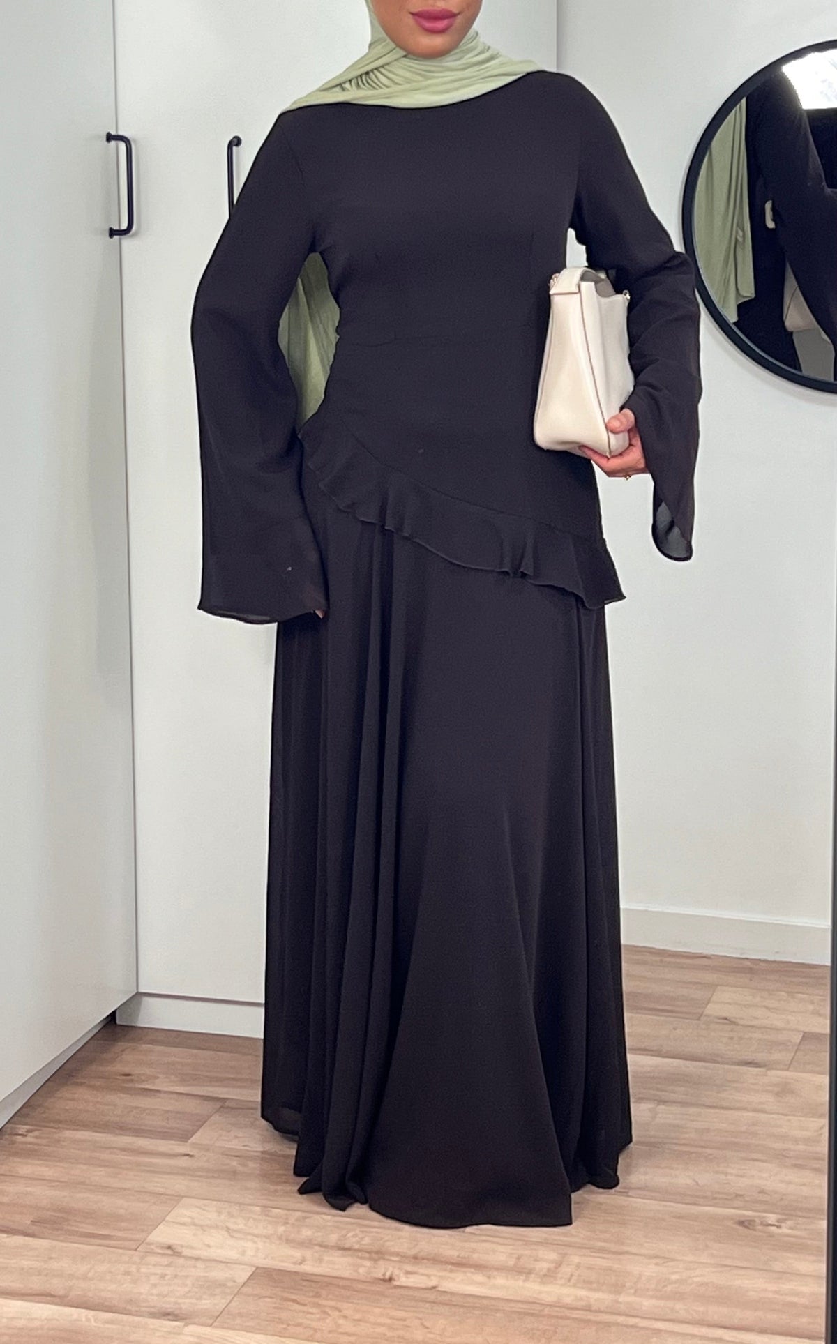 Robe longue maxi en mousseline