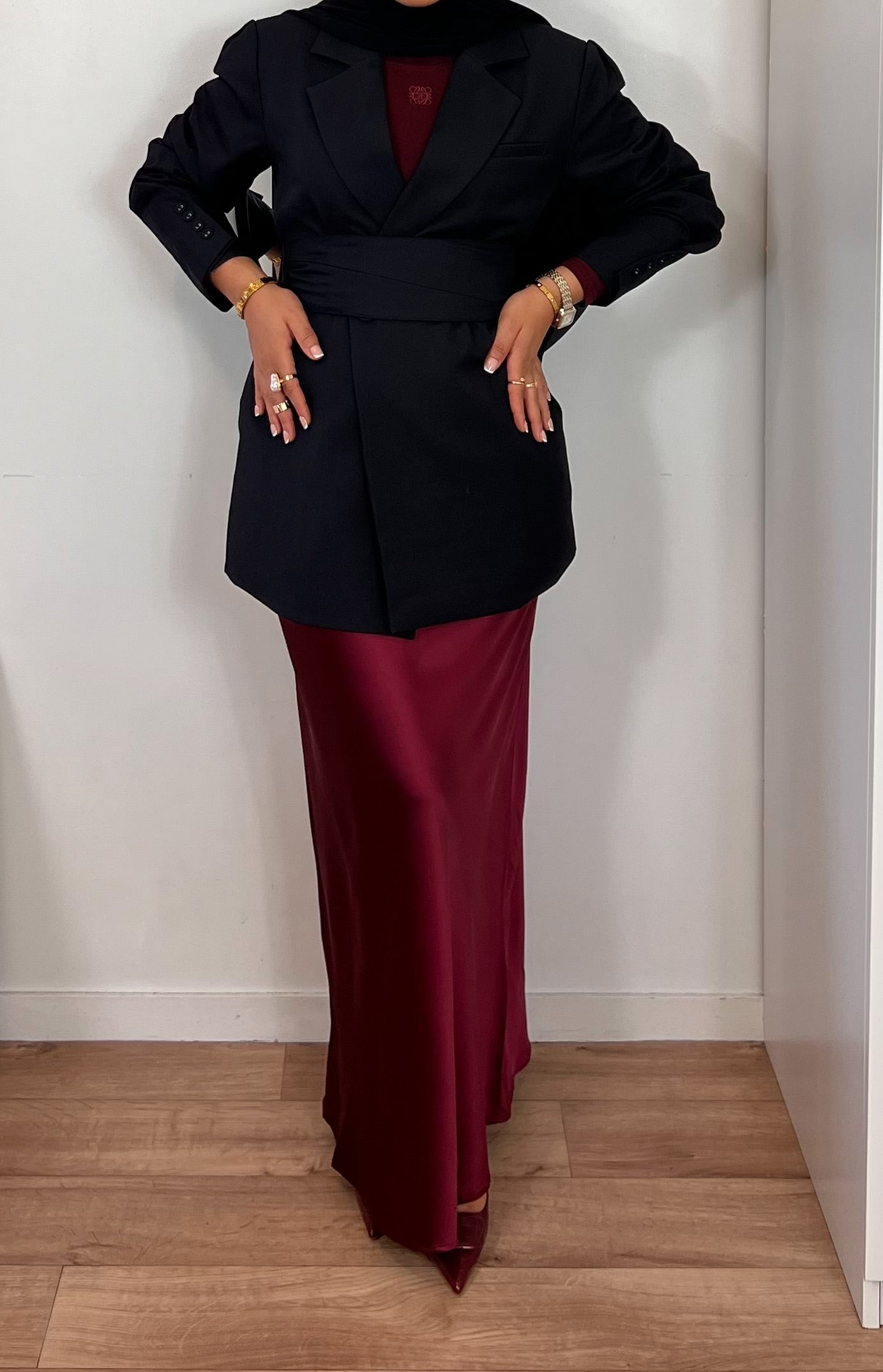 Blazer ceinturé – Coupe chic et structurée | PREMIUM |